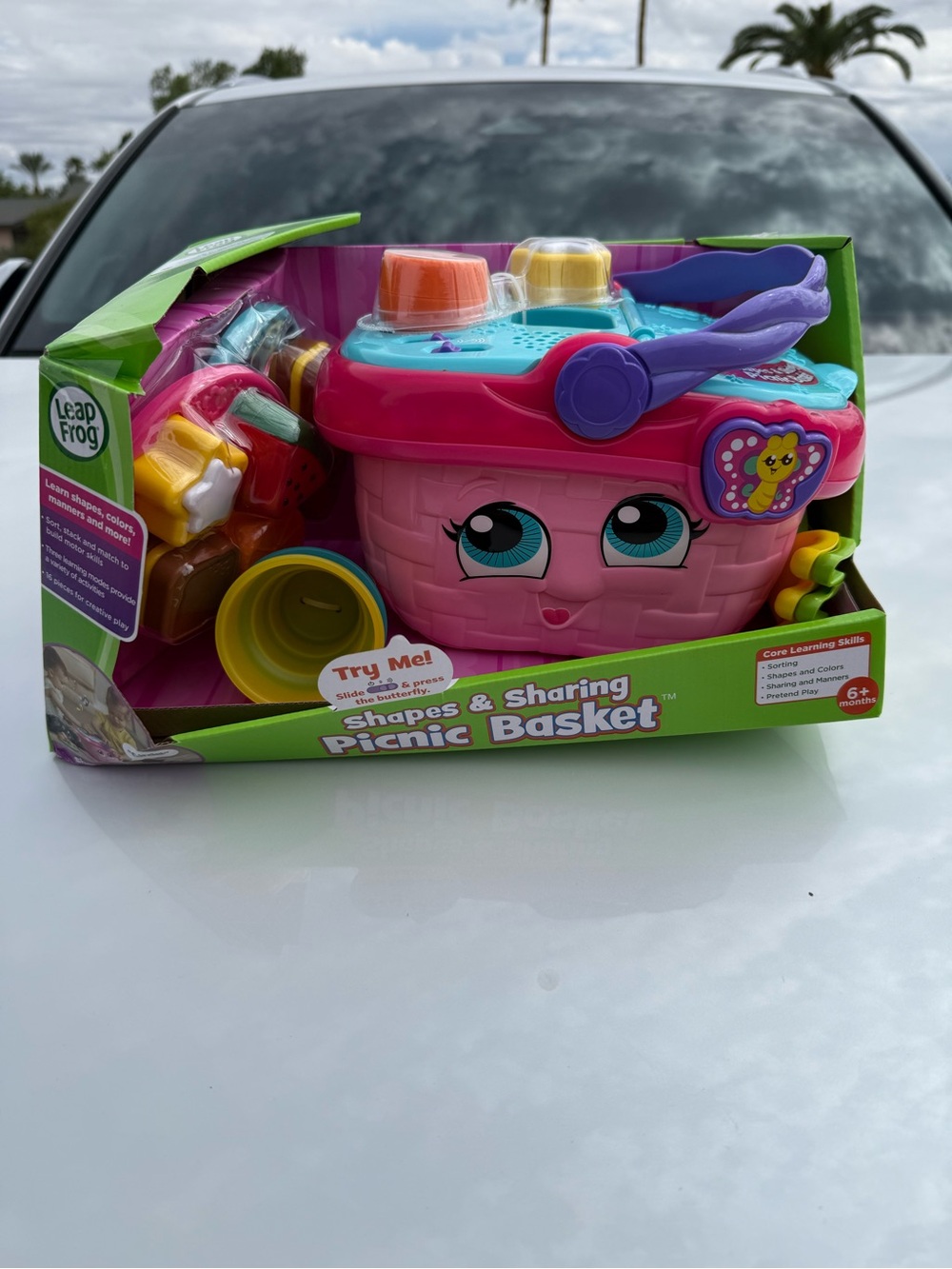 LeapFrog Pink Shapes & Sharing Picnic Basket - Interactive Learning Toy